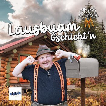 Es wird ein Bild des Addnfahres mit seinem neuen Programm "Lausbuam Gschicht´n" gezeigt