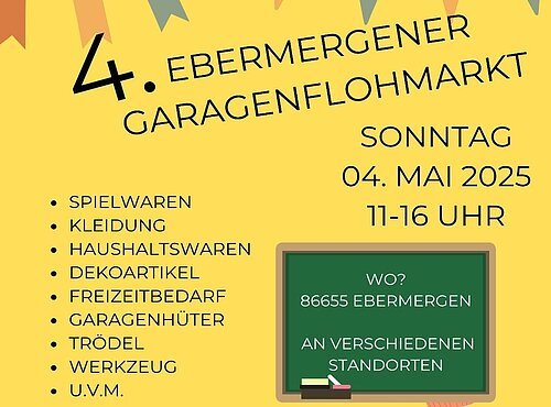 Garagenflohmarkt Plakat