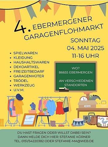 Garagenflohmarkt Plakat