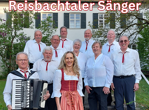 Gruppenbild der Mitglieder (Männger + Frauen) der Reisbachtaler Sänger