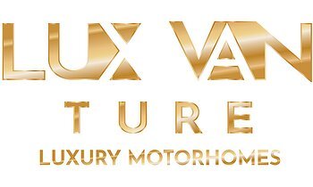 Schriftzug/Logo der Firma LuxVanTure Luxury Motorhomes