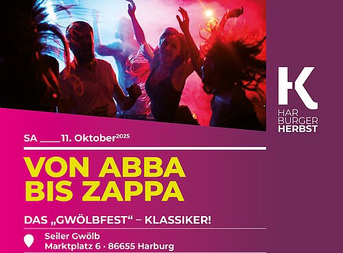 Werbeplakat mit Infos zur Veranstaltung