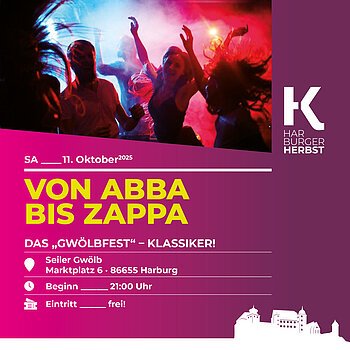 Werbeplakat mit Infos zur Veranstaltung
