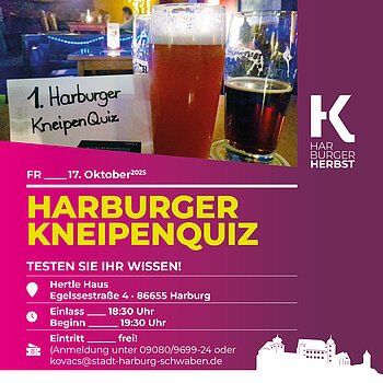 Werbeplakat mit Infos zu Veranstaltung