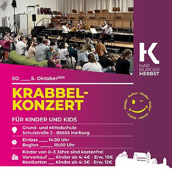 Werbeplakat mit Infos zur Veranstaltung