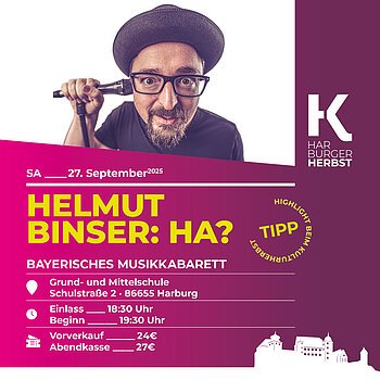 Werbeplakat mit Infos zur Veranstaltung