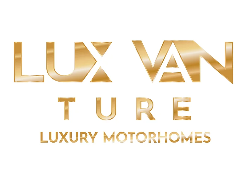 Schriftzug/Logo der Firma LuxVanTure Luxury Motorhomes