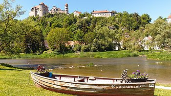 Boot mit Burg