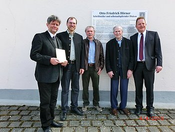 Einweihung Gedenktafel Otto Friedrich Hörner