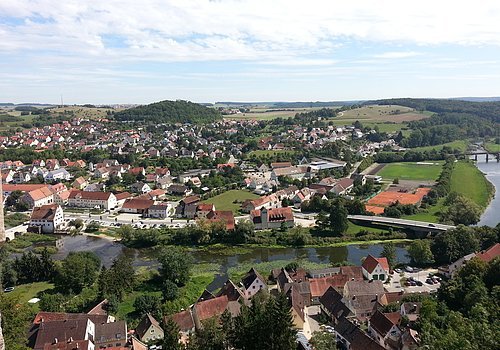 Aussicht auf Harburg