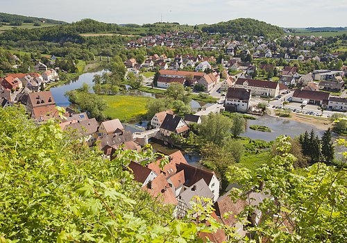 Blick auf Harburg