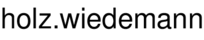 holz.wiedemann